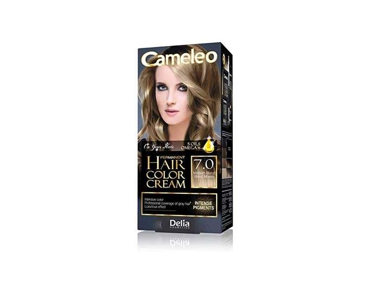 DELIA Cameleo Permanent Hair Color Cream Kit with 5 Omega Oils - Choose Your Shade