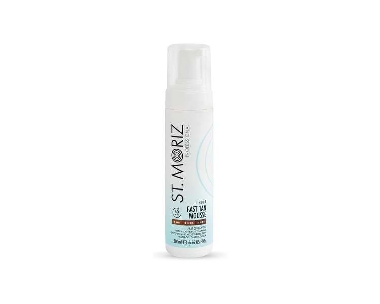 St Moriz Professional Fast Self Tan Mousse with Shade Control 200ml