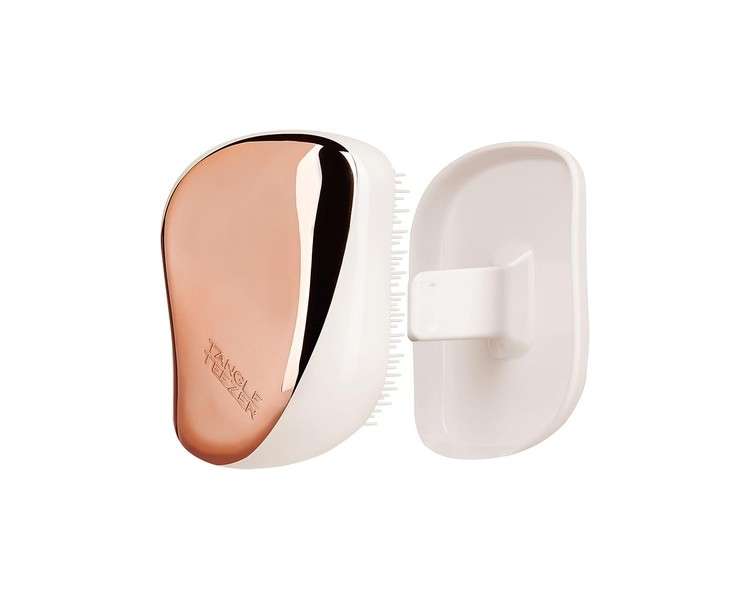 Tangle Teezer Compact Rose Gold Ivory Black