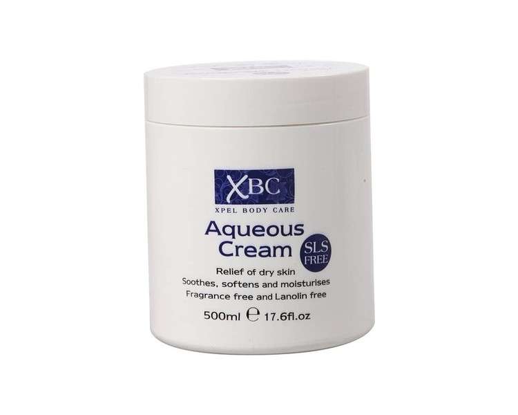 XBC SLS Free Aqueous Body Cream Dry Skin Moisturizer Cream 500ml