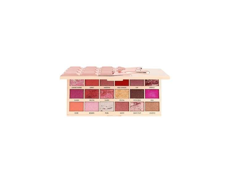 I Heart Makeup Revolution Eyeshadow Palette Marble Rose Gold Chocolate