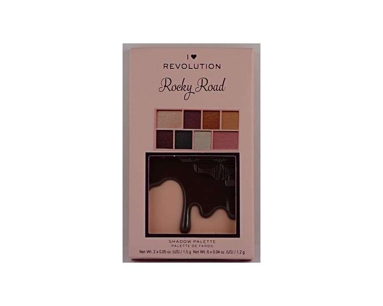 I Heart Makeup Revolution Mini Eyeshadow Palette Rocky Road 10.2g