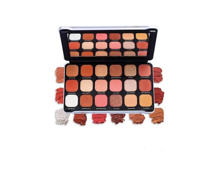 Makeup Revolution Forever Flawless Decadent Eyeshadow Palette 18 Shades 19.8g