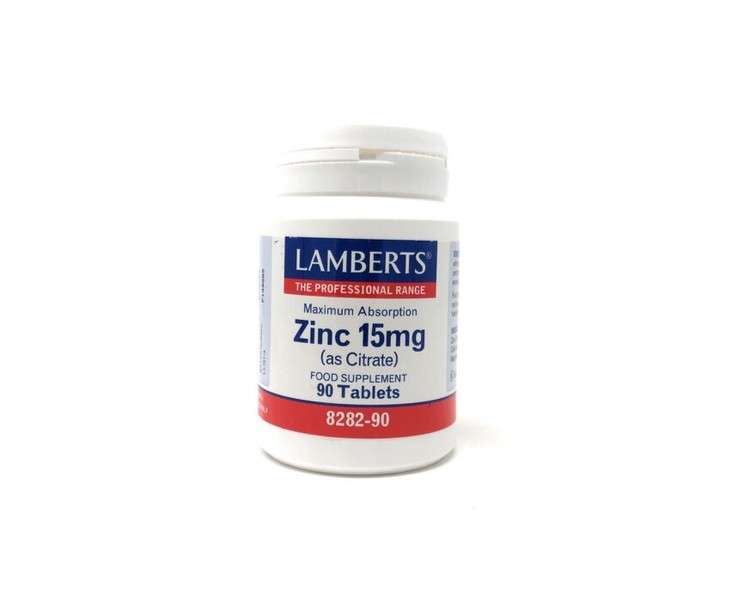 Lamberts Zinc Citrate 15mg 90 Tablets