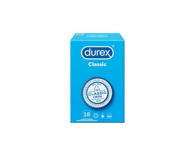 Durex Classic Condoms 18 Pieces