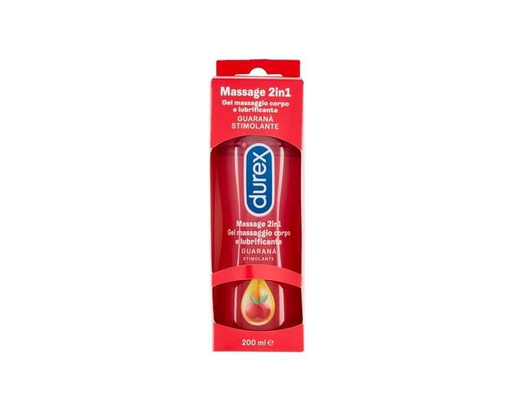 Durex Massage 2-in-1 Stimulating Gel Lubricant and Massage with Guarana 200ml