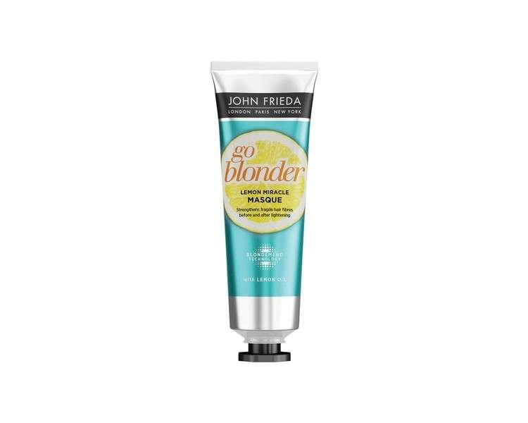 John Frieda Sheer Blonde Go Blonder Lemon Miracle Hair Strengthening Masque with Lemon Oil 100ml