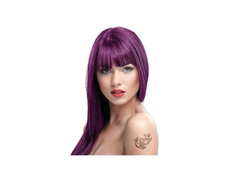 Crazy Colour Semi Permanent Hair Colour Cream 100ml Aubergine