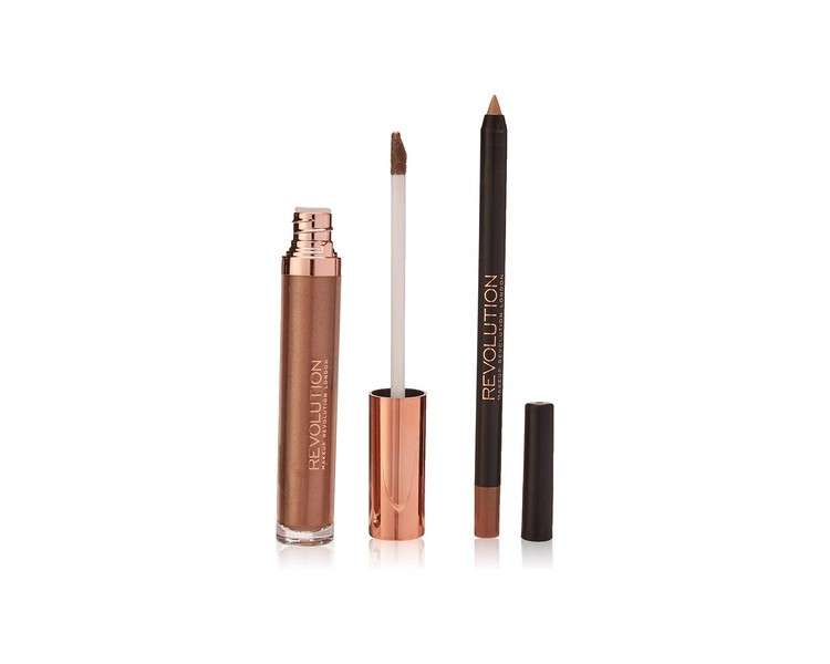 MAKEUP REVOLUTION Sovereign Retro Luxe Metallic Lip Kit