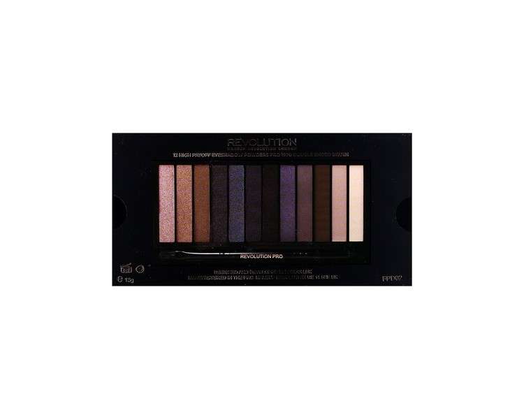 Makeup Revolution Iconic Smokey Eyeshadow Palette 12 Colors 13g