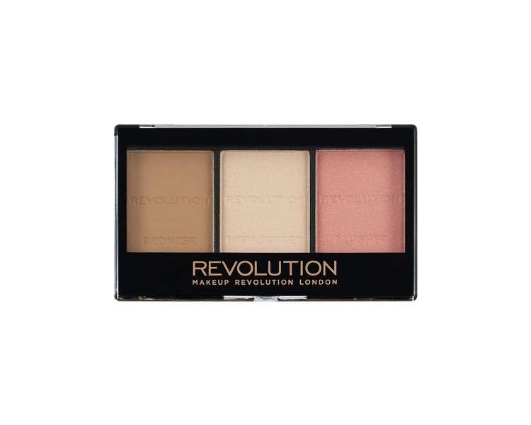 Makeup Revolution Ultra Sculpt and Contour Kit Fair C01 Bronzer Highlighter 11g