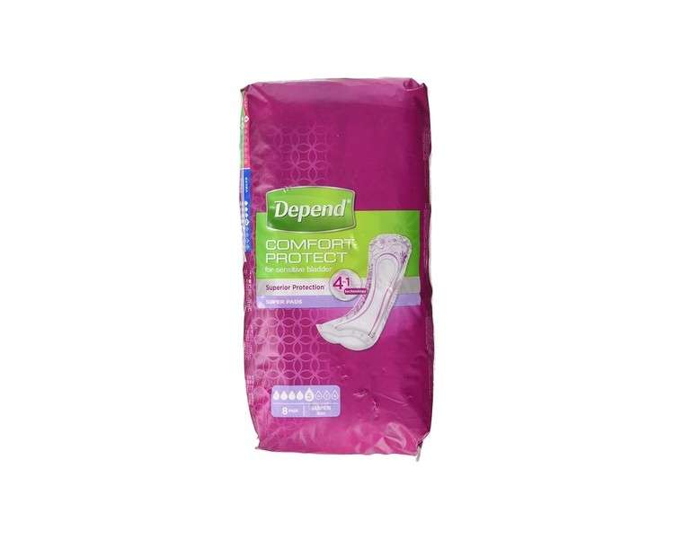 Depend Urine Loss Pads Absorbents Beige