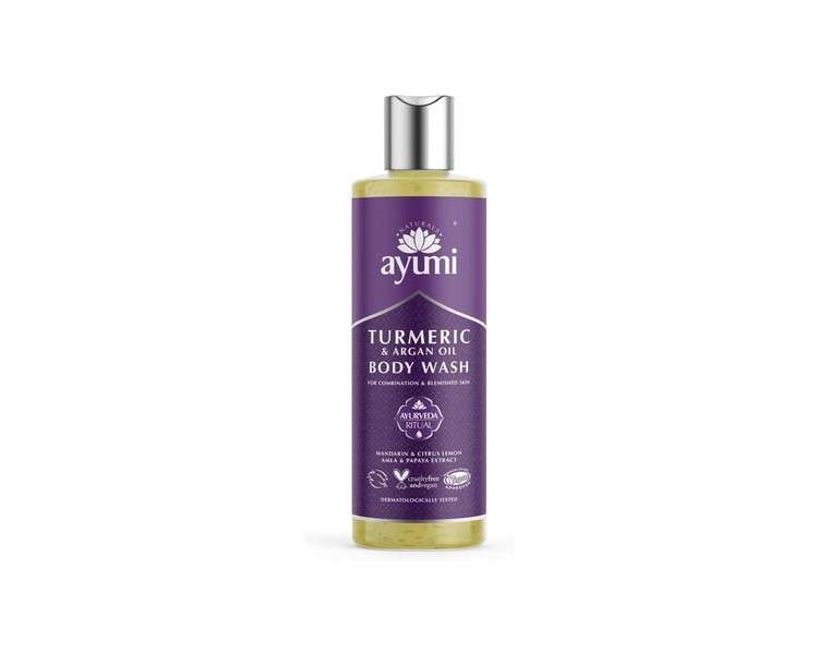 Ayumi Turmeric & Argan Oil Body Wash with Mandarin Oil & Papaya Extract 250ml