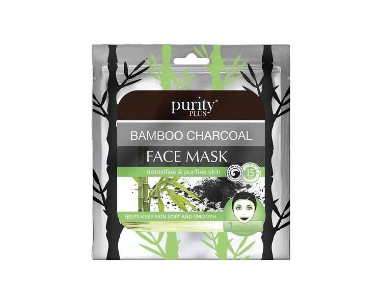 Purity Plus Bamboo Charcoal Face Mask Detoxifies and Purifies Skin