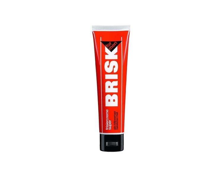 BRISK Hairdressing Cream Super Hair Styling Cream with Male and Herbal Scent 100ml Tube