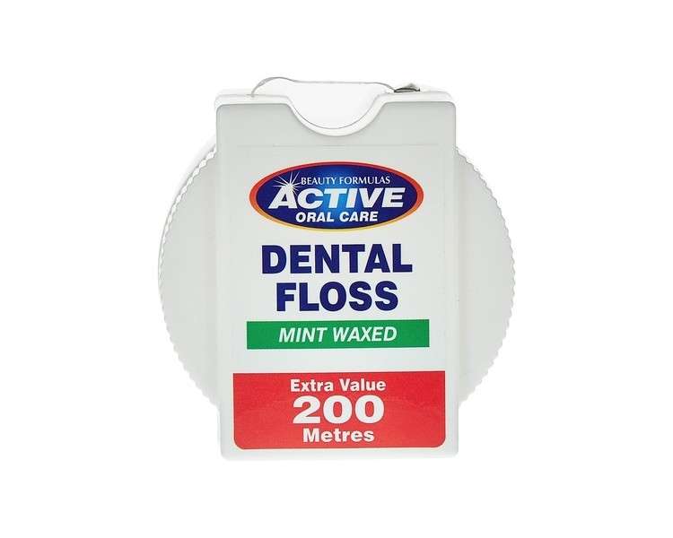 Beauty Formulas Active Oral Care Mint Waxed Dental Floss 200m