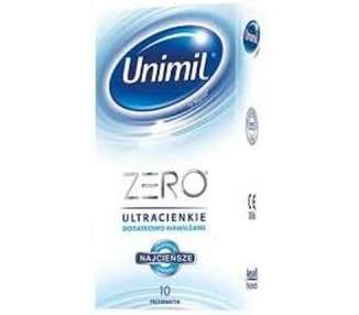 Unimil ZERO Extra Thin Condoms for Enhanced Sensation and Pleasure - Black