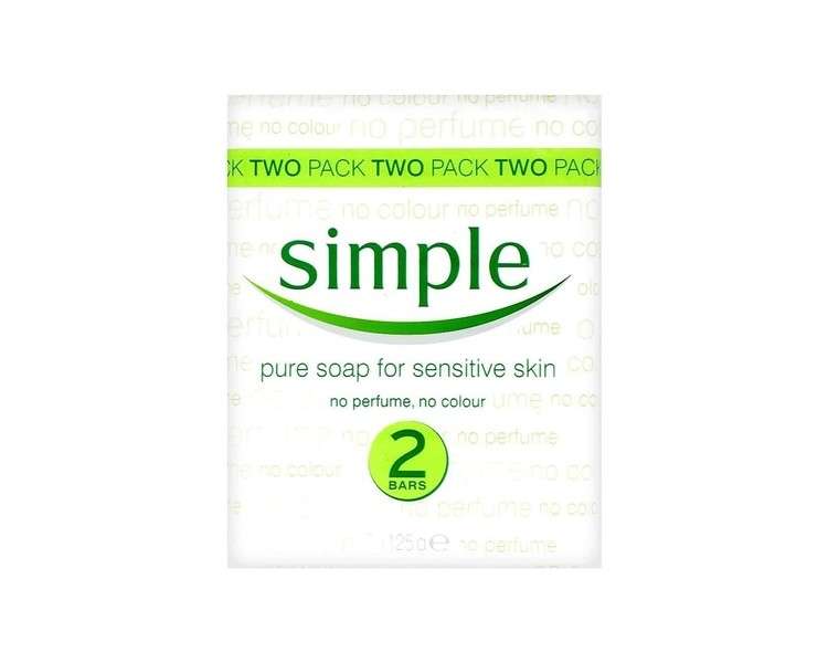 Simple Pure Soap For Sensitive Skin 2bars