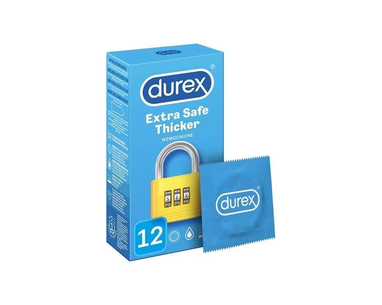 Durex Extra Safe Thick and Smooth Condoms 12 Count