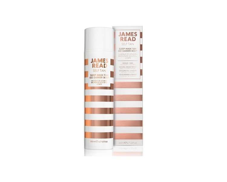 James Read Sleep Mask Overnight Self Tan Gel for the Body Dark Tone 200ml