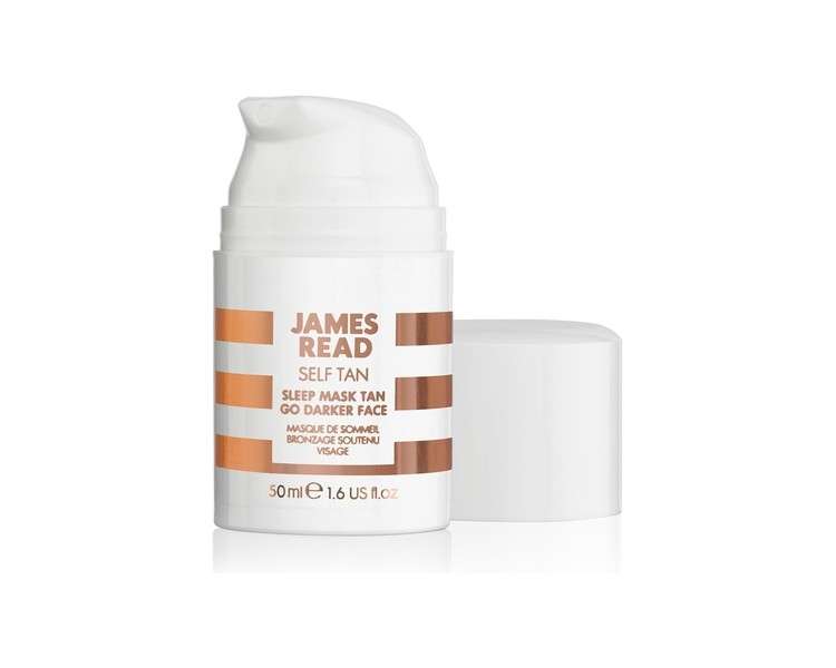 James Read Sleep Mask Overnight Self Tan Gel for the Face Dark Tone 50ml