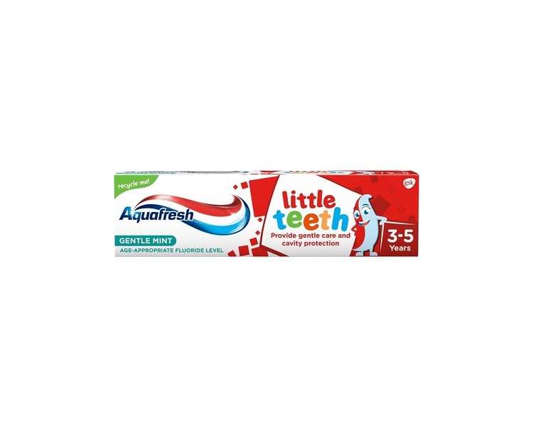 Aquafresh Kids Toothpaste Little Teeth 3-5 Years 50ml