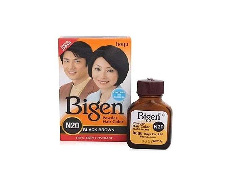 Bigen Hair Color Black Brown Dark Brown 1 EA