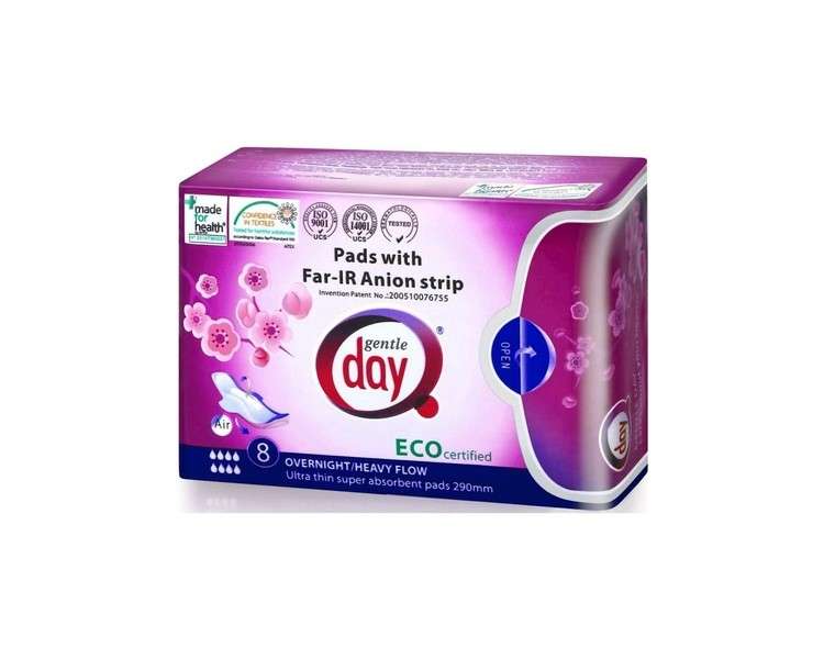 Gentle Day Night Sanitary Pads with Anion Strips