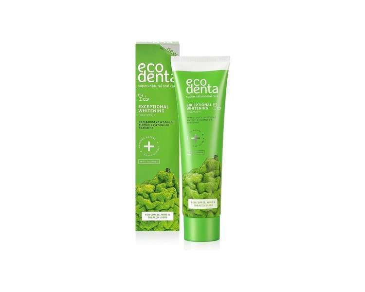 Ecodenta Exceptional Whitening Toothpaste with Bergamot 100ml Lemon