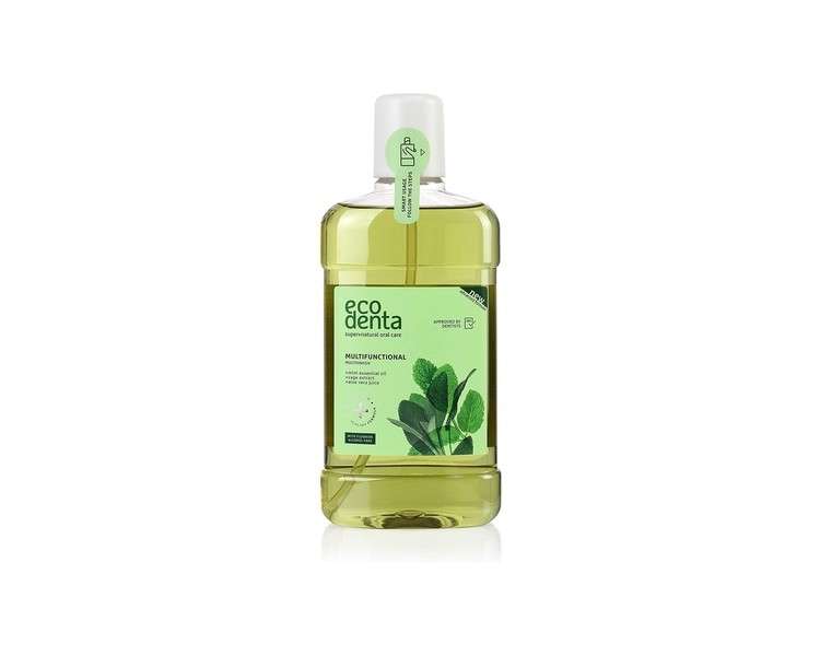 Ecodenta Multifunctional Alcohol Free Mouthwash for Bad Breath with Fluoride 500ml Mint