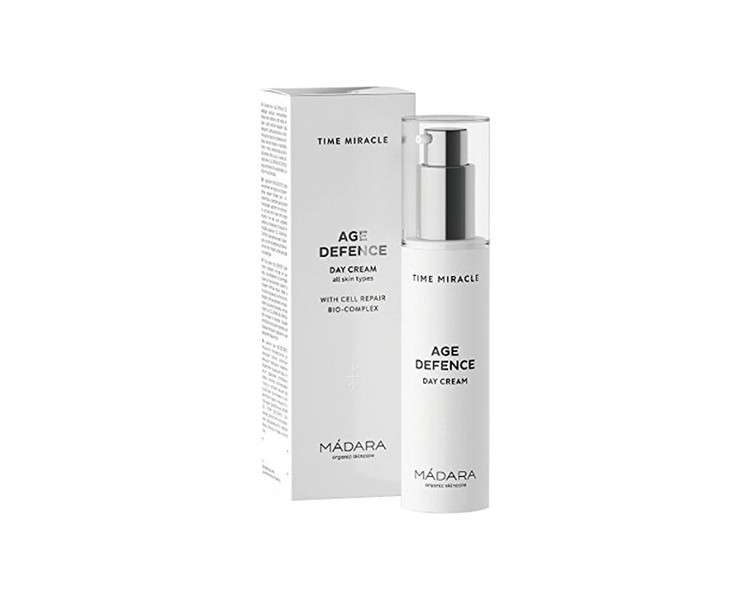 MÁDARA Organic Skincare Time Miracle Age Defence Day Cream with Hyaluronic Acid and Cellular Bio-Complex 50ml