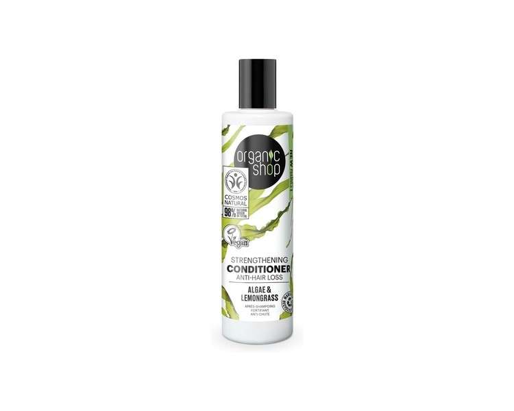 Organic Shop Strengthening Conditioner Anti-Hair Loss Algae and Lemongrass 280ml