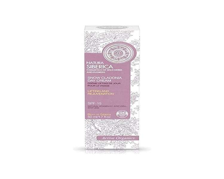 Natura Siberica Snow Cladonia Natural Day Cream Active Organics 50ml