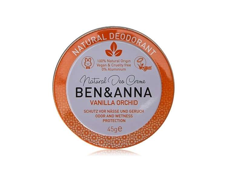 Ben & Anna Cream Deodorant Vanilla Orchid, 45 g