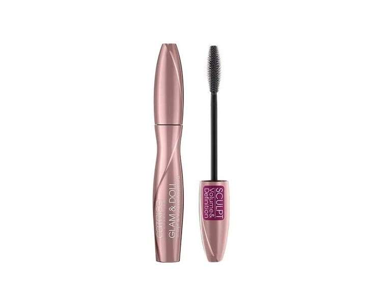 Catrice Glam & Doll Sculpt & Volume Mascara 010 Black 9.5ml - Vegan and Alcohol-Free