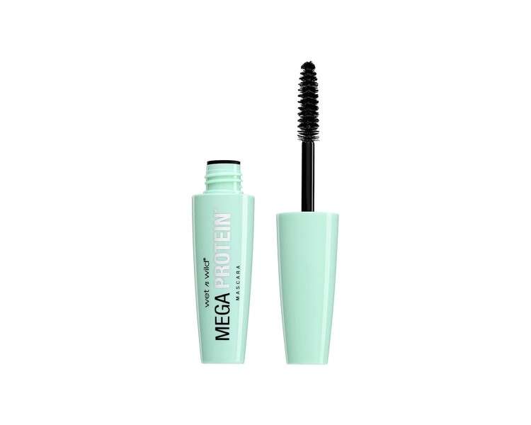 Wet 'n' Wild Mega Protein Mascara Defining and Volumizing with Soft Helix Brush and Quick Layering Formula Very Black 6ml