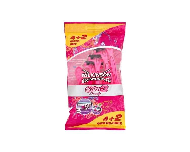 Wilkinson Sword Extra 3 Beauty Women's Disposable Razor 4 Pack