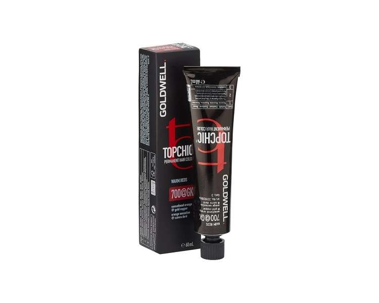 Goldwell Topchic Permanent Hair Colour 7OoaGk Sensational Orange Elumenated Gold Copper 60ml