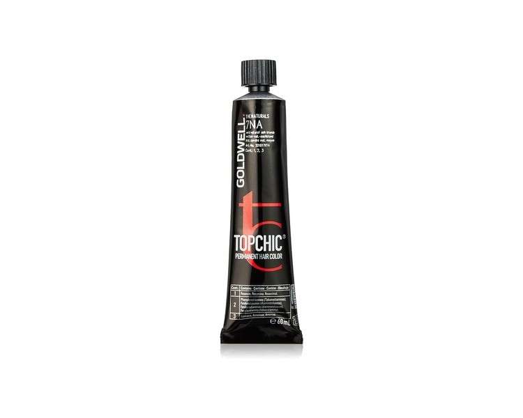 Goldwell Topchic TB Permanent Hair Colour 7Na Mid Natural Ash Blonde 60ml