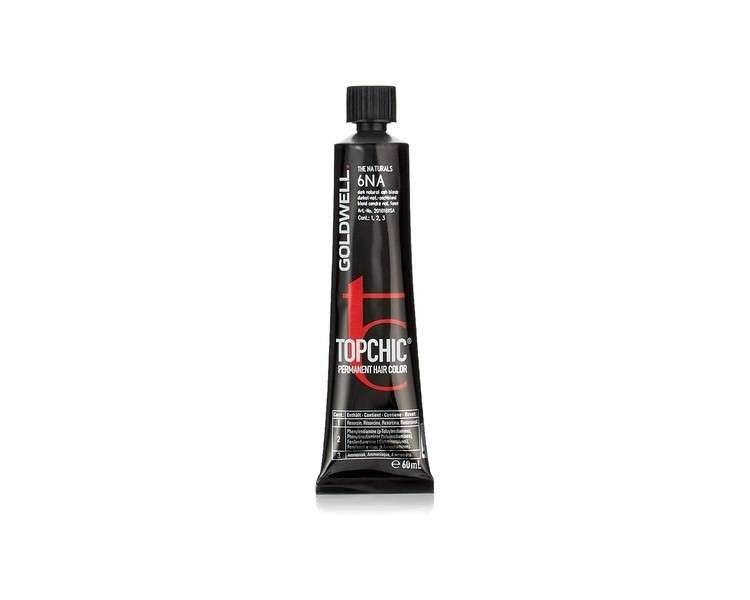 Goldwell Topchic Hair Color 6na Dark Natural Ash Blonde 60ml