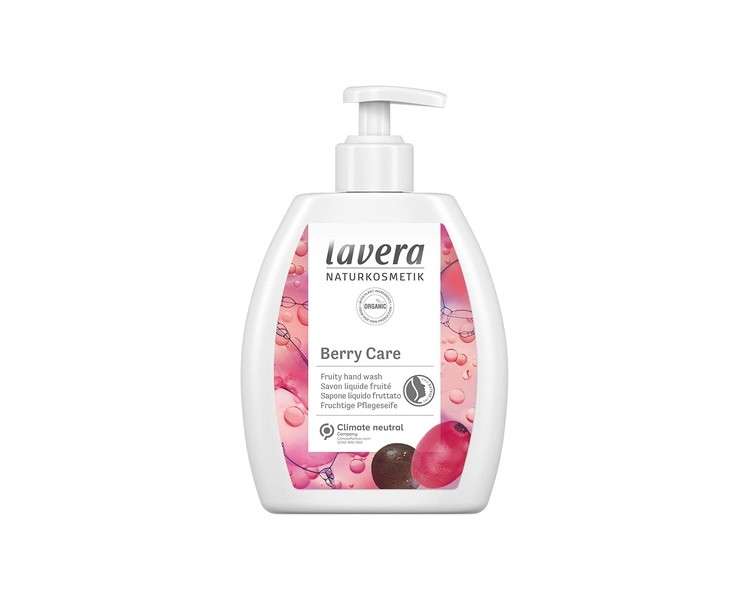 Lavera Berry Care Hand Wash Organic Goji & Acai Mild Cleansing Vegan Skin-Neutral pH 250ml