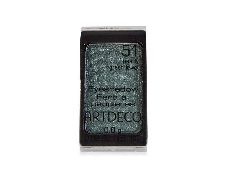 ARTDECO Eyeshadow Color-Intense Long-Lasting Silver, White, Pearl 1g - Shade 51 Pearly Green Jewel