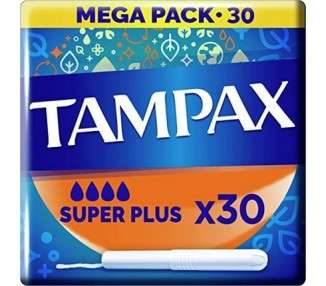 Tampax Super Plus Tampons 30 Pack