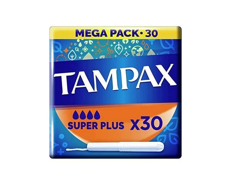 Tampax Super Plus Tampons 30 Pack