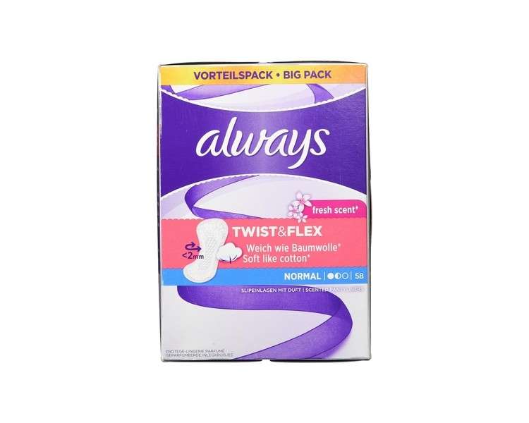 Always Twist & Flex Normal Fresh Panty Liners