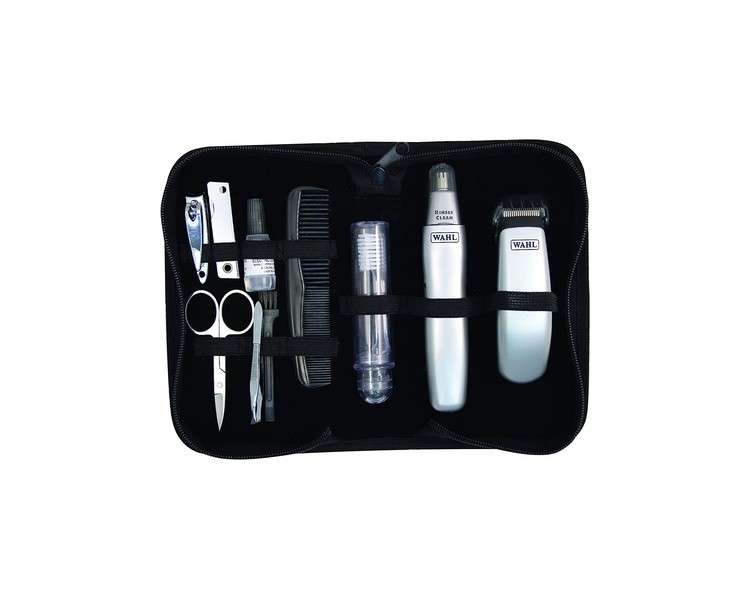 WAHL 9962-1816 Travel Set Battery Operated Beard Trimmer and Nose/Ear Hair Trimmer