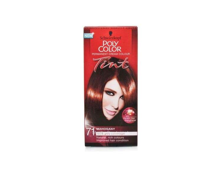 Poly Color Creme Hair Dye 71 Mahogany 90ml