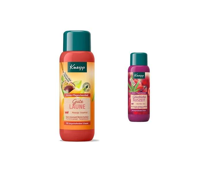 Kneipp Aroma Care Foam Bath Good Mood 400ml & Happy Break Foam Bath 400ml Bundle