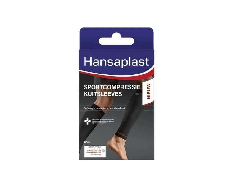 Hansaplast Calf Compression Sleeve Pair for Improving Circulation and Performance