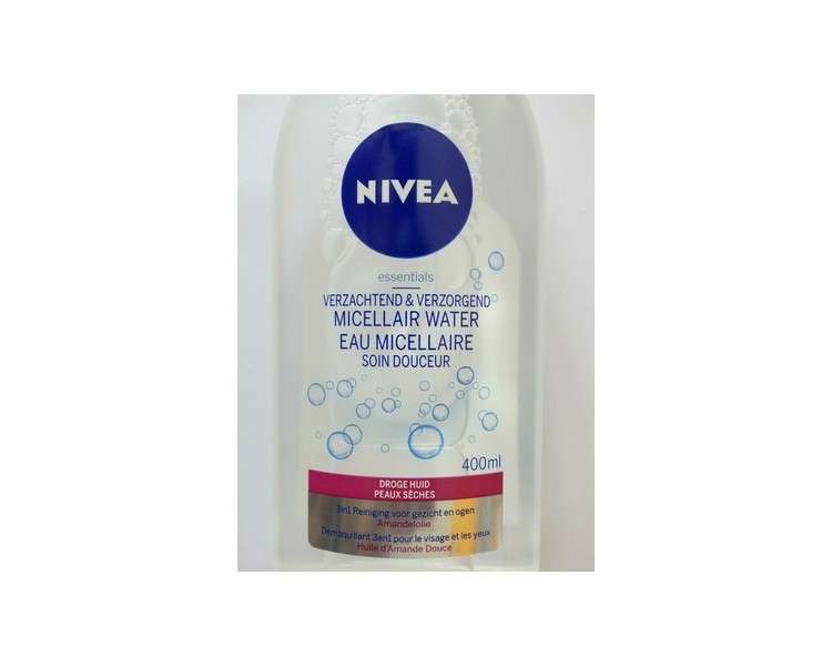 NIVEA Micellar Water 3-in-1 Makeup Remover with Sweet Almond Oil 400ml